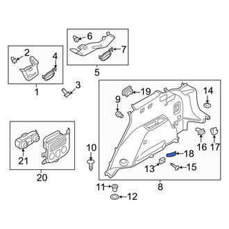 Hyundai OE - Rear Seat Belt Guide