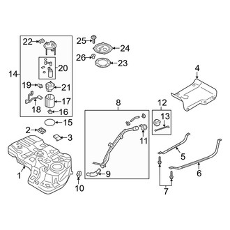 Hyundai OE - Fuel System Components