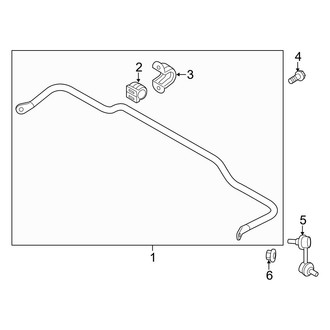 Hyundai OE - Rear Suspension - Stabilizer Bar & Components (AWD)