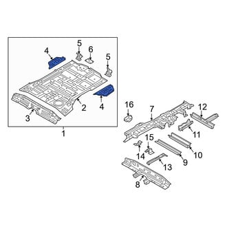 Hyundai OE - Rear Left Floor Extension