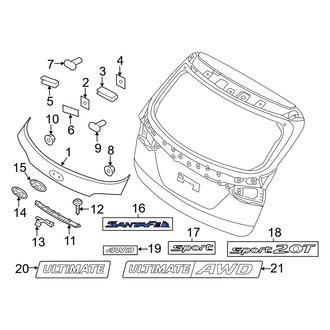 Hyundai OE - Rear Hatch Emblem