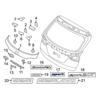Hyundai OE - Rear Hatch Emblem