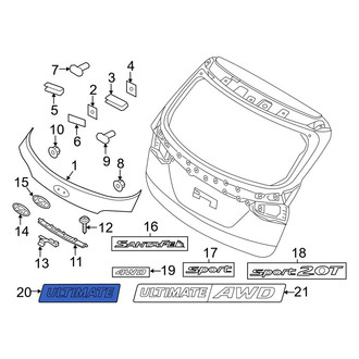 Hyundai OE - Rear Hatch Emblem