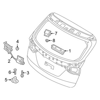 Hyundai OE - Lift Gate - Lock & Hardware (With Power Liftgate), (Base / 2.0T)