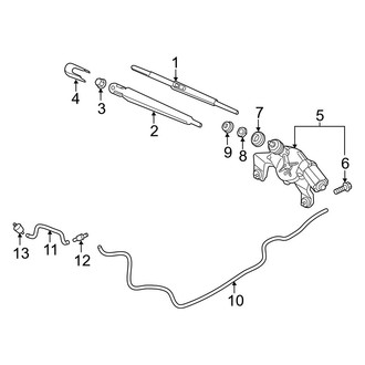Hyundai OE - Lift Gate - Wiper & Washer Components