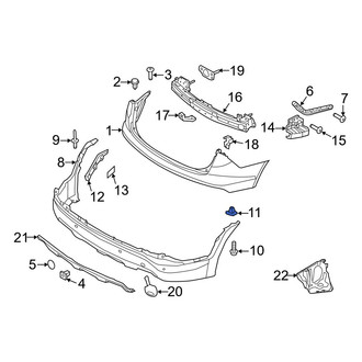 Hyundai OE - Lower Bumper Cover Nut