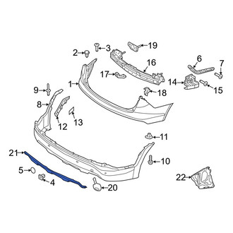 Hyundai OE - Rear Bumper Cover Spacer Panel