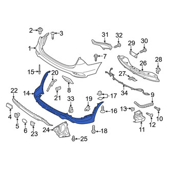 Hyundai OE - Front Lower Bumper Cover