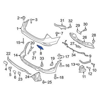 Hyundai OE - Rear Left Jack Plug Cover