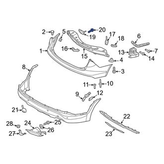 Hyundai OE - Bumper Cover Bolt