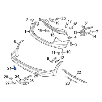 Hyundai OE - Rear Tow Eye Cap