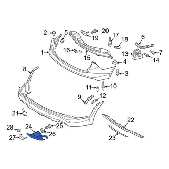 Hyundai OE - Rear Left Bumper Cover Spacer Panel