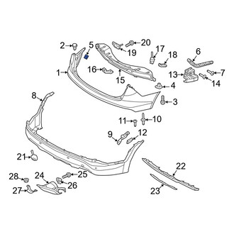 Hyundai OE - Rear Upper Bumper Cover Nut