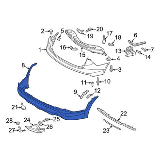 Hyundai OE - Rear Lower Bumper Cover