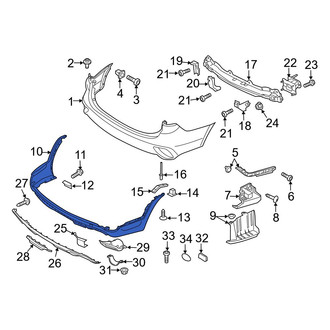 Hyundai OE - Rear Lower Bumper Cover