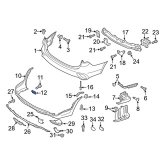 Hyundai OE - Wheel Arch Molding Nut