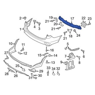 Hyundai OE - Rear Bumper Impact Bar