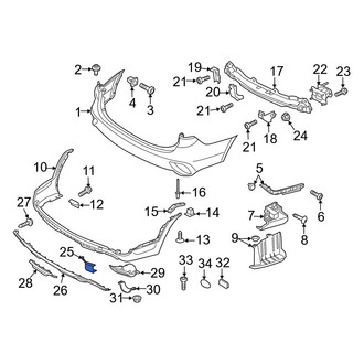 Hyundai OE - Rear Tow Eye Cap