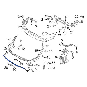 Hyundai OE - Front Bumper Cover Spacer Panel