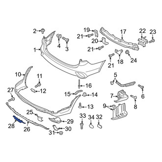 Hyundai OE - Rear Bumper Trim