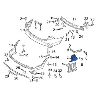 Hyundai OE - Rear Left Bumper Guide