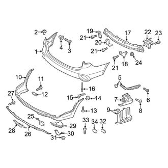 Hyundai OE - Rear Bumper - Bumper & Components