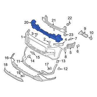 Hyundai OE - Front Bumper Impact Absorber