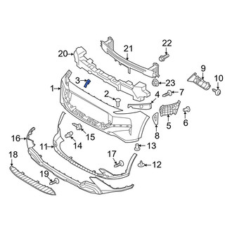 Hyundai OE - Front Left Bumper Cover Stay