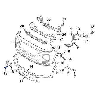 Hyundai OE - Outer Bumper Cover Screw