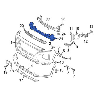Hyundai OE - Front Bumper Impact Absorber