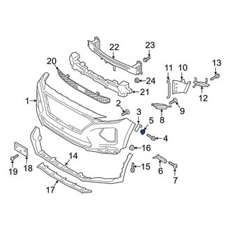 Hyundai OE - Bumper Cover Nut