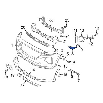 Hyundai OE - Front Left Bumper Cover Reinforcement