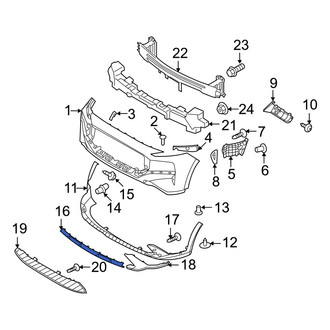 Hyundai OE - Front Right Bumper Trim