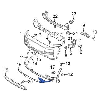 Hyundai OE - Front Left Bumper Trim