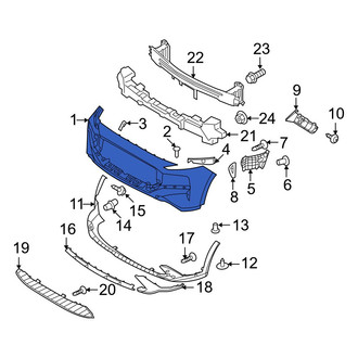 Hyundai OE - Front Upper Bumper Cover