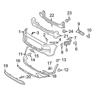 Hyundai OE - Front Right Bumper Cover Stay