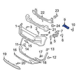 Hyundai OE - Front Right Bumper Guide