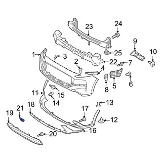 Hyundai OE - Front Right Lower Grille Bracket