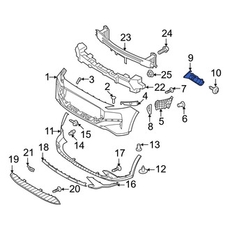 Hyundai OE - Front Right Bumper Guide