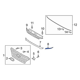 Hyundai OE - Front Center Grille Molding