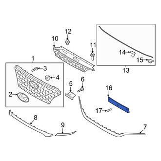 Hyundai OE - Front License Plate Bracket