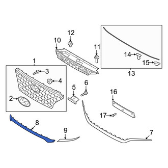 Hyundai OE - Front Lower Grille Molding