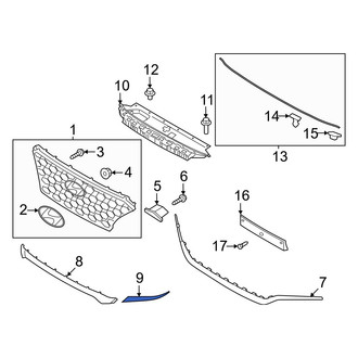 Hyundai OE - Front Lower Grille Molding