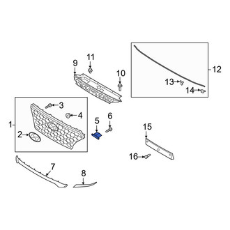 Hyundai OE - Front Right Lower Grille Bracket