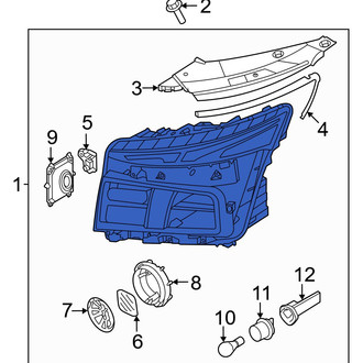 Hyundai OE - Front Left Headlight Assembly