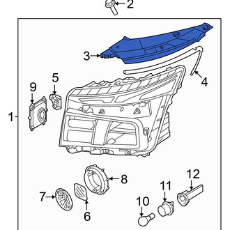 Hyundai OE - Front Left Upper Headlight Bracket