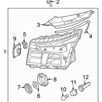 Hyundai OE - Front Lamps - Headlamp Components (LED, With Bulb), (Calligraphy / SE / SEL / XRT)