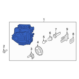Hyundai OE - Front Left Headlight Assembly