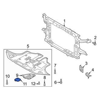 Hyundai OE - Front Engine Oil Drain Plug Access Cover