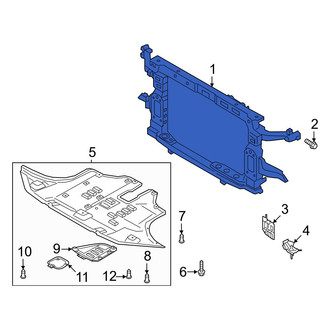 Hyundai OE - Front Radiator Support Panel
